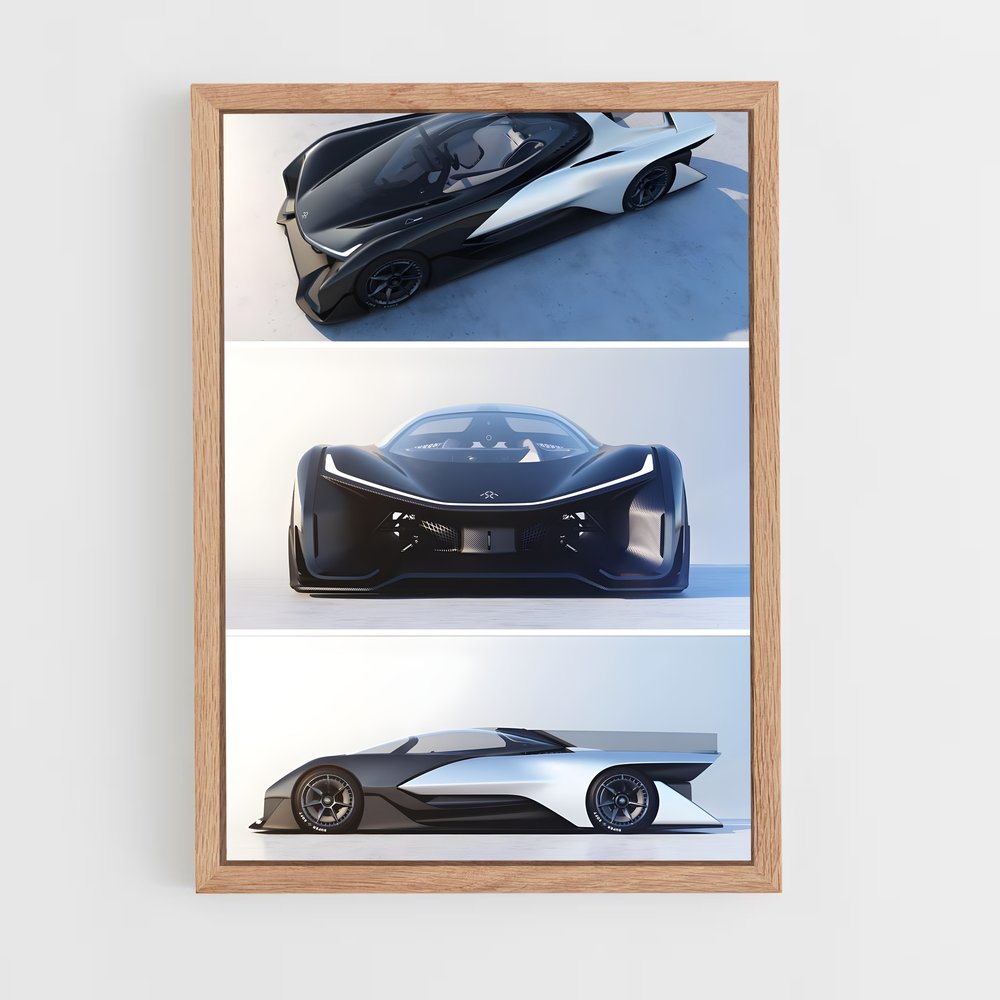 Poster Vitesse Futuriste – affiche Faraday Future (vue 4)